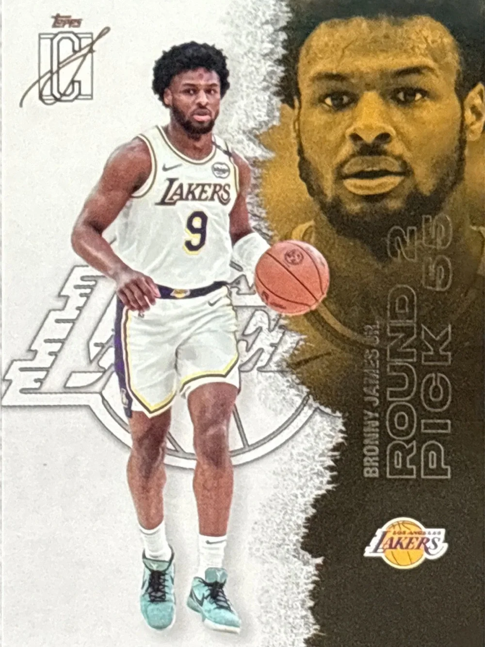 Topps Bronny James Jr Lakers Trading Card